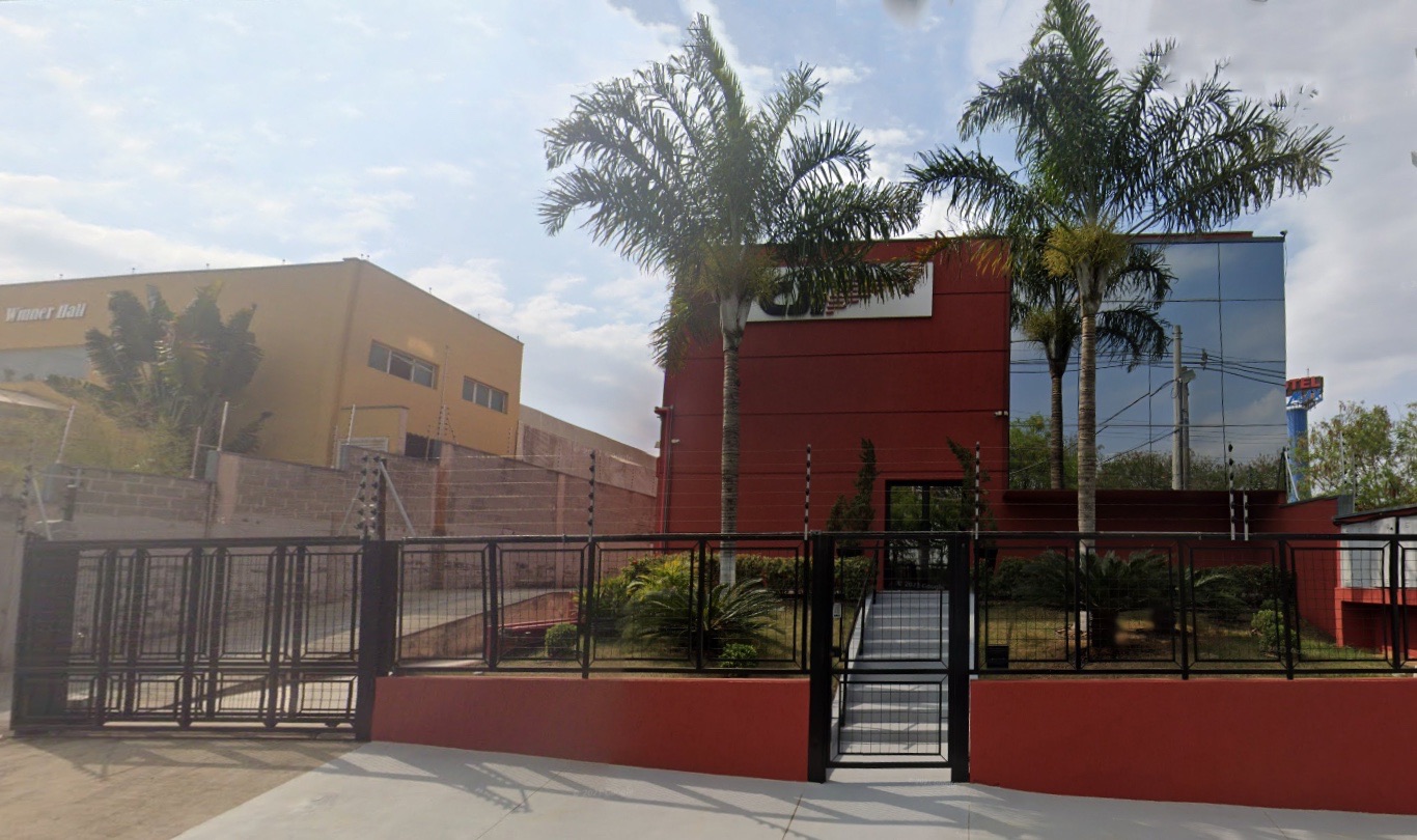 Fachada da unidade industrial CJI, Vedax Impermeabilizantes, em Jaguariúna